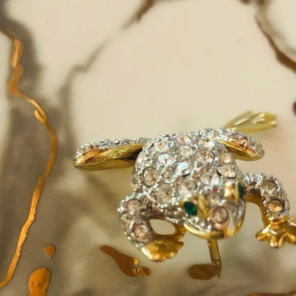 Stunning frog brooch - Picture 1 of 4